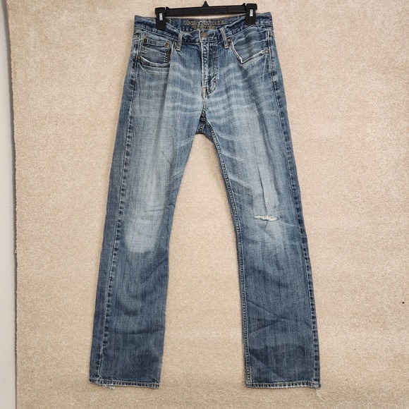 American Eagle Outfitters Other - American Eagle Outfitters Medium Wash Original Straight Denim Jeans Size 32/34